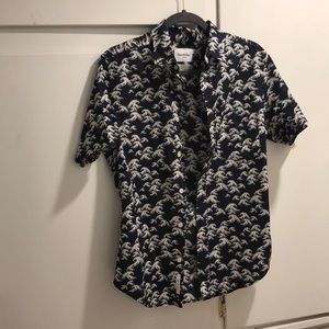 Goodfellow & co wave button up shirt